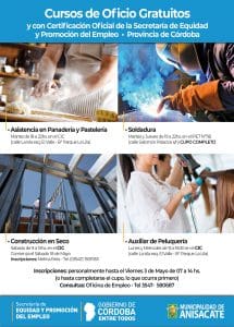 Flyer Cursos Oficina de Empleo - Diario Resumen de la región