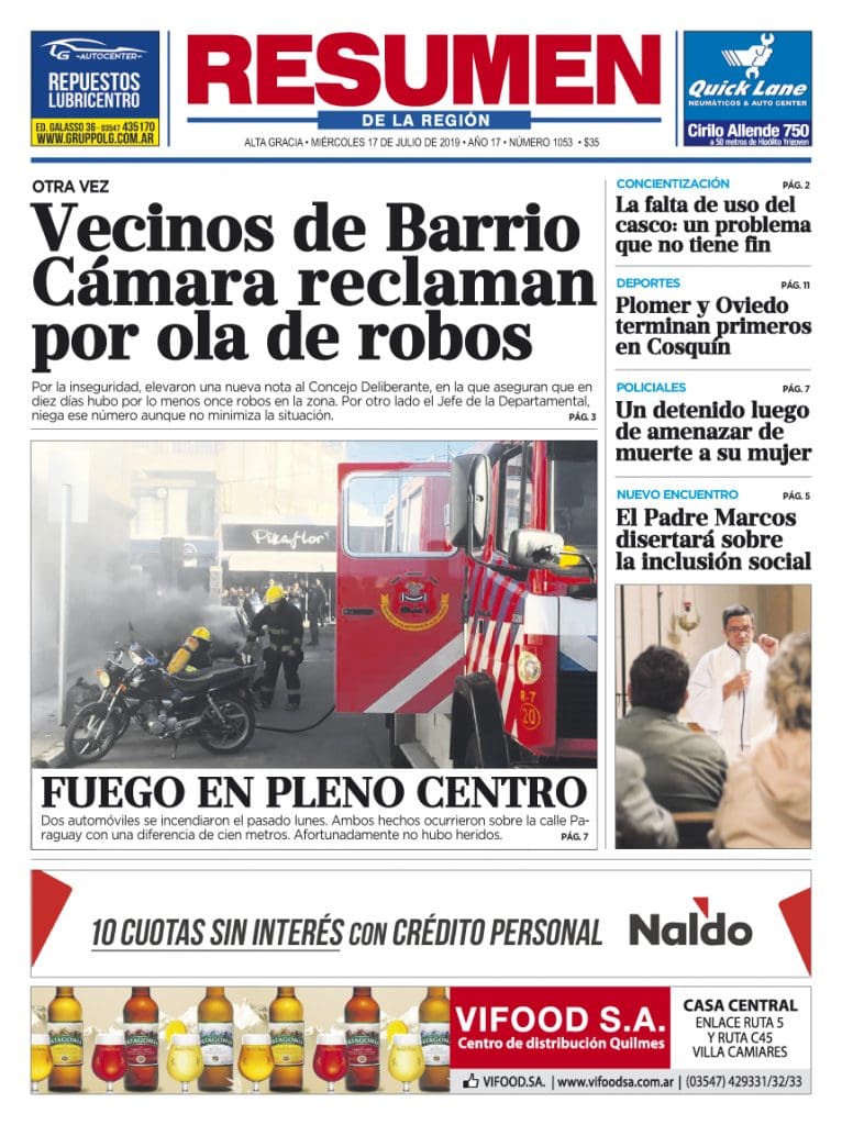 TAPA 1053 - Diario Resumen de la región