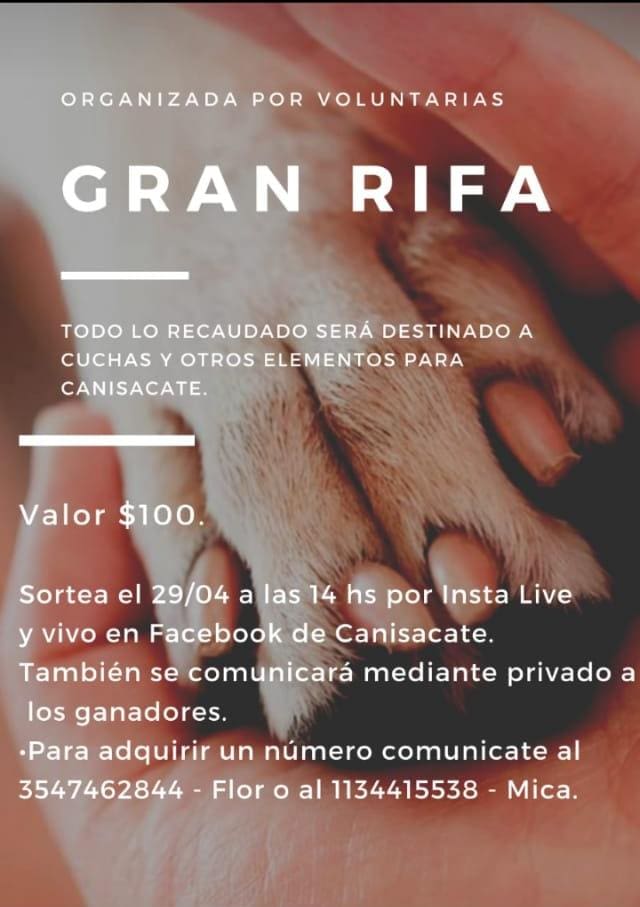 rifa canisacate - Diario Resumen de la región